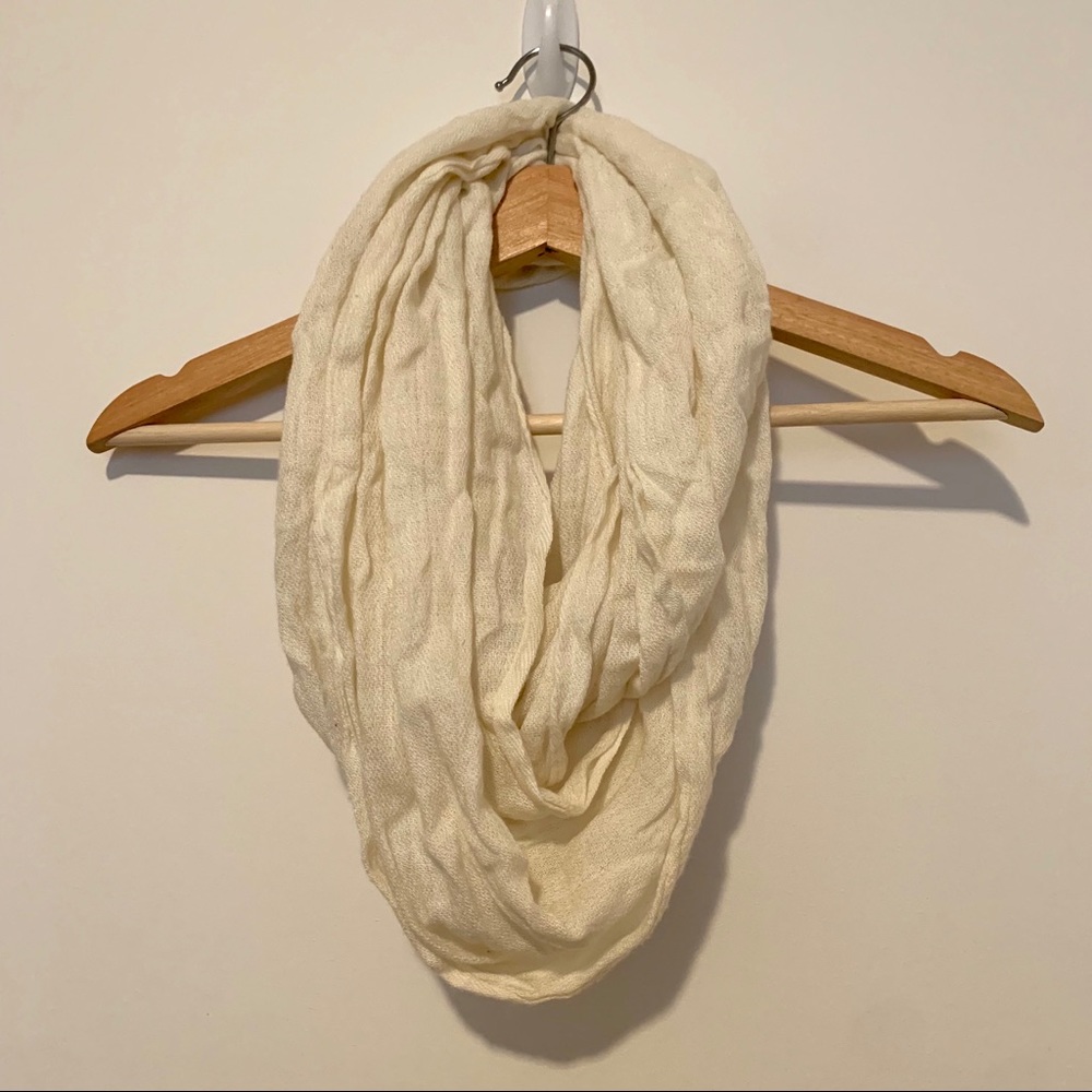 Cute Cream Infinity Scarf